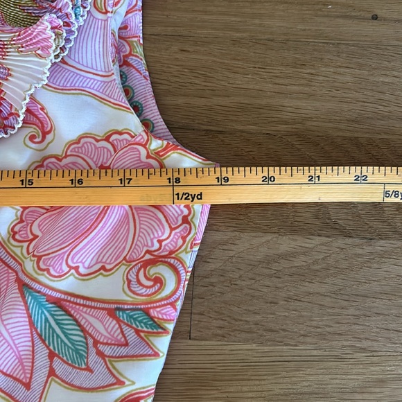 Carnegie of London Vintage Floral Pink Green Yellow Dress Women’s Size 18 - Picture 6 of 16